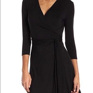 Max Studio Knit Wrap Dress